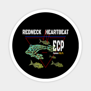 Redneck Heartbeat Emerald Coast Panama Florida Magnet